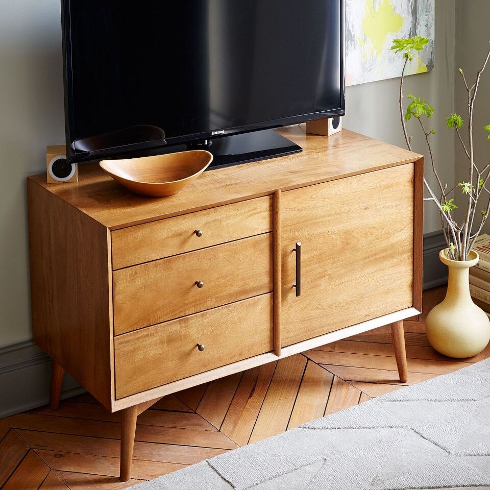 MidCentury Media Console (102 cm) Acorn west elm Australia